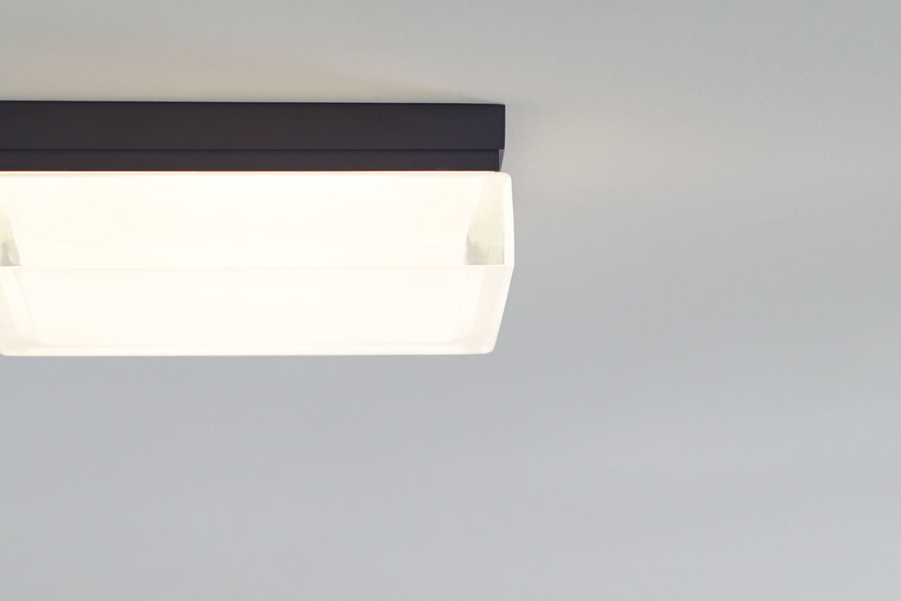 Boxie Large Flush Mount Large Antique Bronze LED 3000K 90 CRI3000k 120v-277v