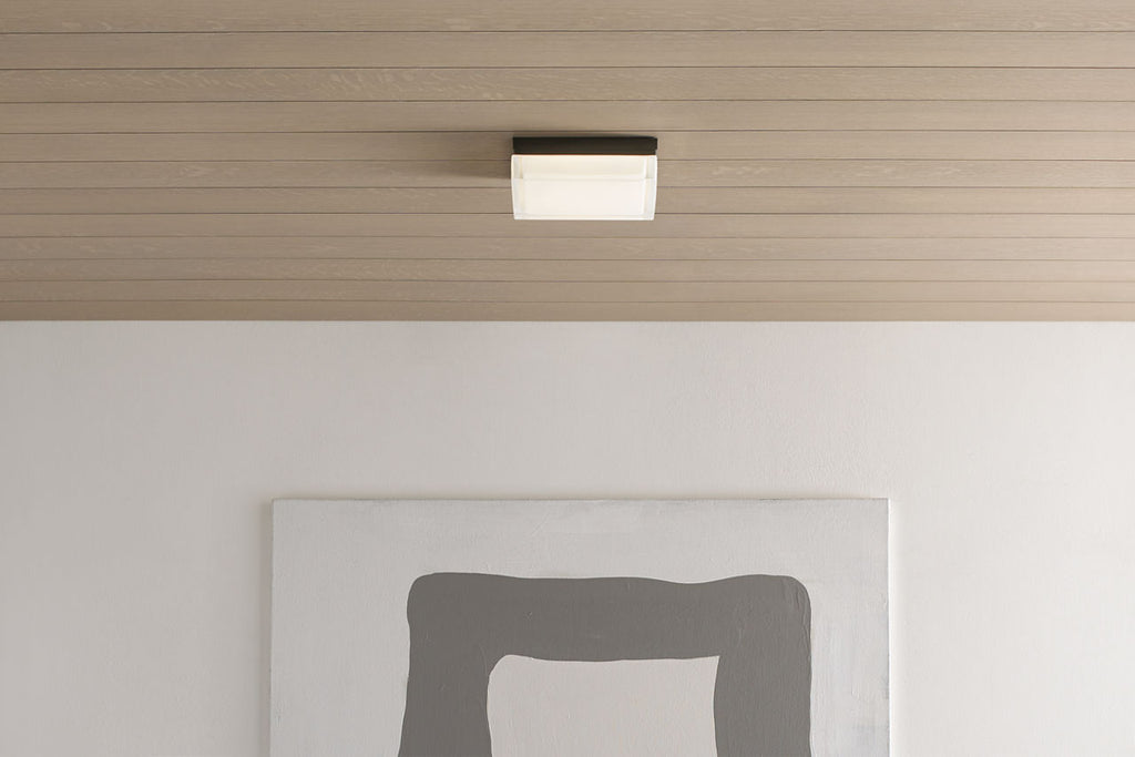 Boxie Large Flush Mount Large Antique Bronze LED 2700K 90 CRI 2700k 120v-277v