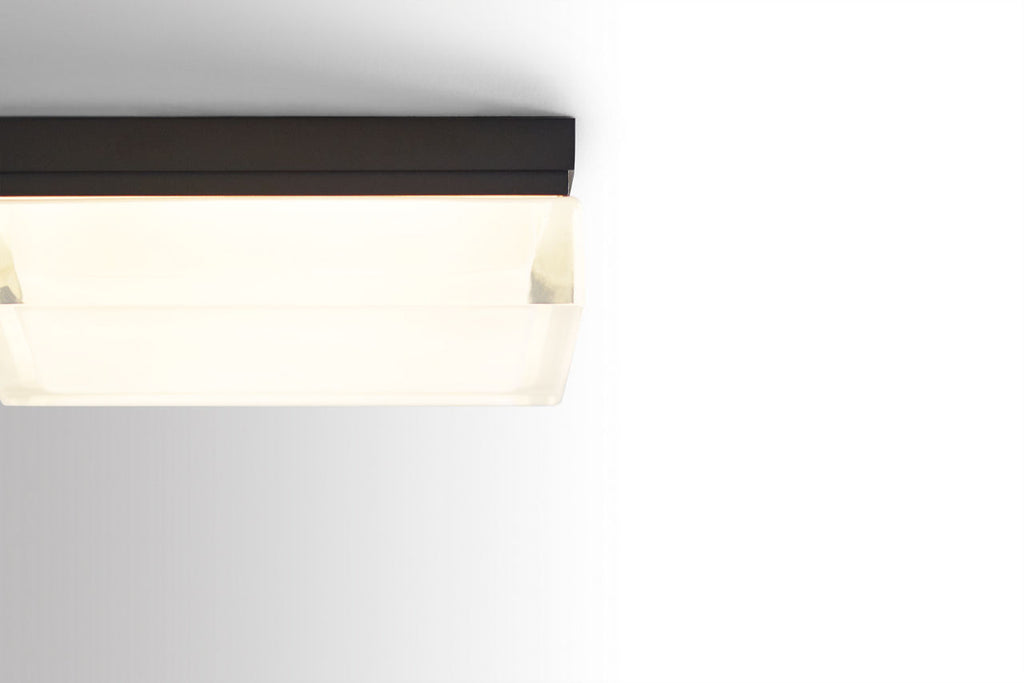 Boxie Large Flush Mount Large Antique Bronze LED 3000K 90 CRI3000k 120v-277v