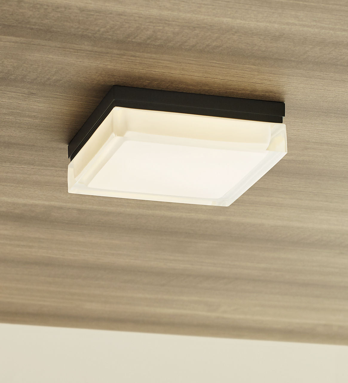 Boxie Large Outdoor Wall/Flush Mount Large Bronze 3000K 90 CRI
