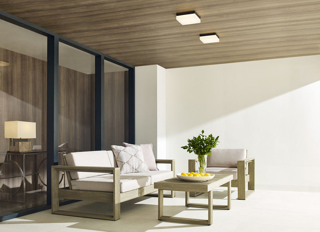 Boxie Large Outdoor Wall/Flush Mount Large Bronze 3000K 90 CRI