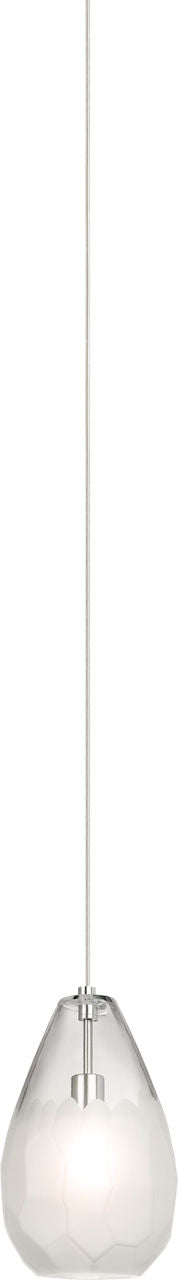 Briolette Grande Pendant Frost Satin Nickel 2700K 90 CRI a19 led 90 cri 2700k 120v