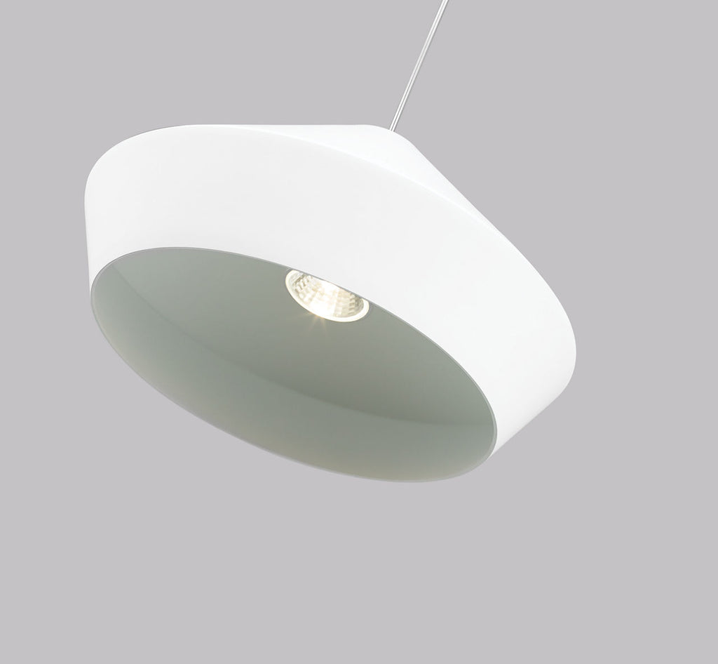 Brummel Pendant | Antique Bronze | Matte White MonoRail Bulb(s) Not Included