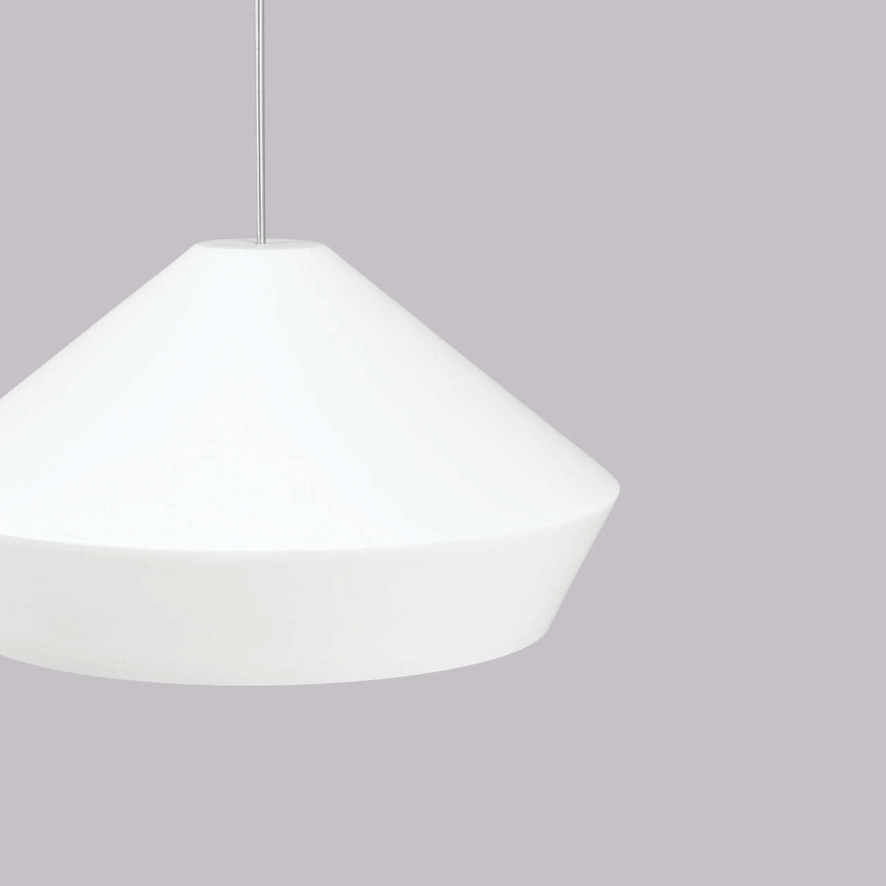 Brummel Pendant | Satin Nickel | Matte White MonoRail Bulb(s) Included