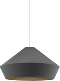 Brummel Pendant | Antique Bronze | Matte Charcoal Gray Monopoint Bulb(s) Not Included