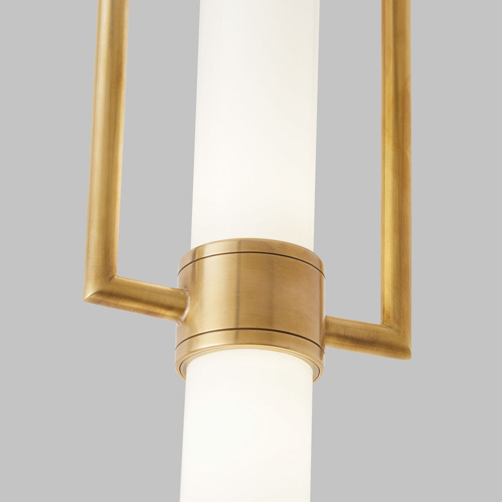 Calumn Pendant Natural Brass 3000K 90 CRI integrated led 90 cri 3000k 120v