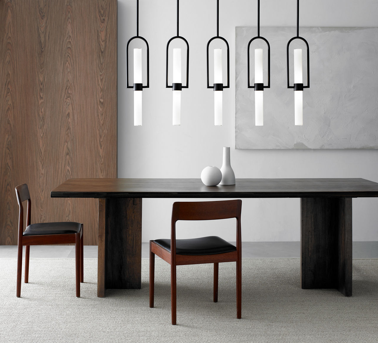 Calumn Pendant Nightshade Black 3000K 90 CRI integrated led 90 cri 3000k 120v
