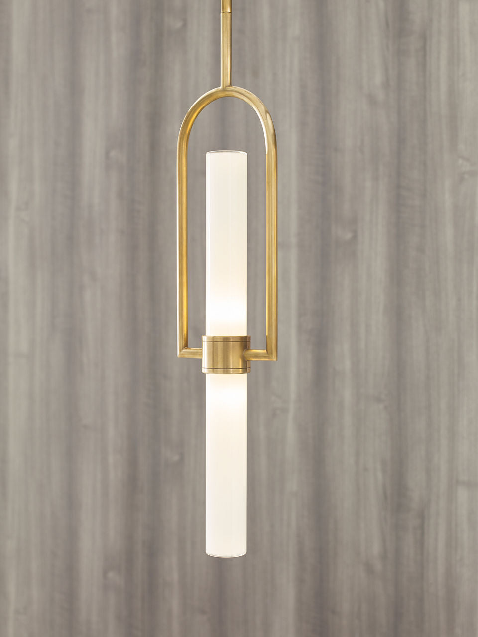 Calumn Pendant Natural Brass 3000K 90 CRI integrated led 90 cri 3000k 120v