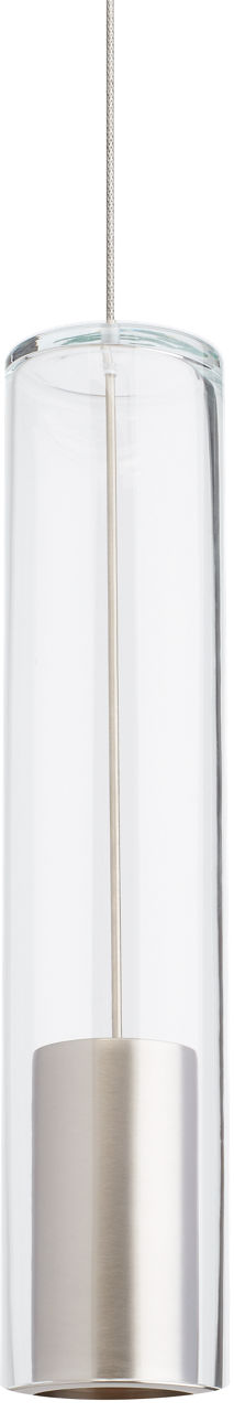Captra Pendant | Satin Nickel | Clear glass FreeJack Bulb(s) Not Included