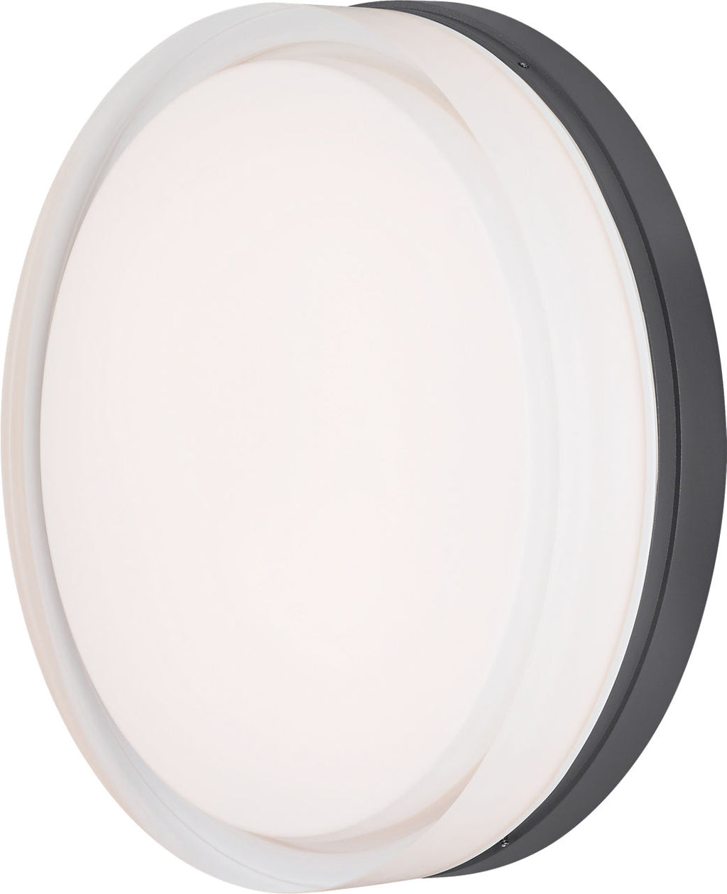 Cirque Large Outdoor Wall/Flush Mount Large Charcoal 3000K 90 CRI