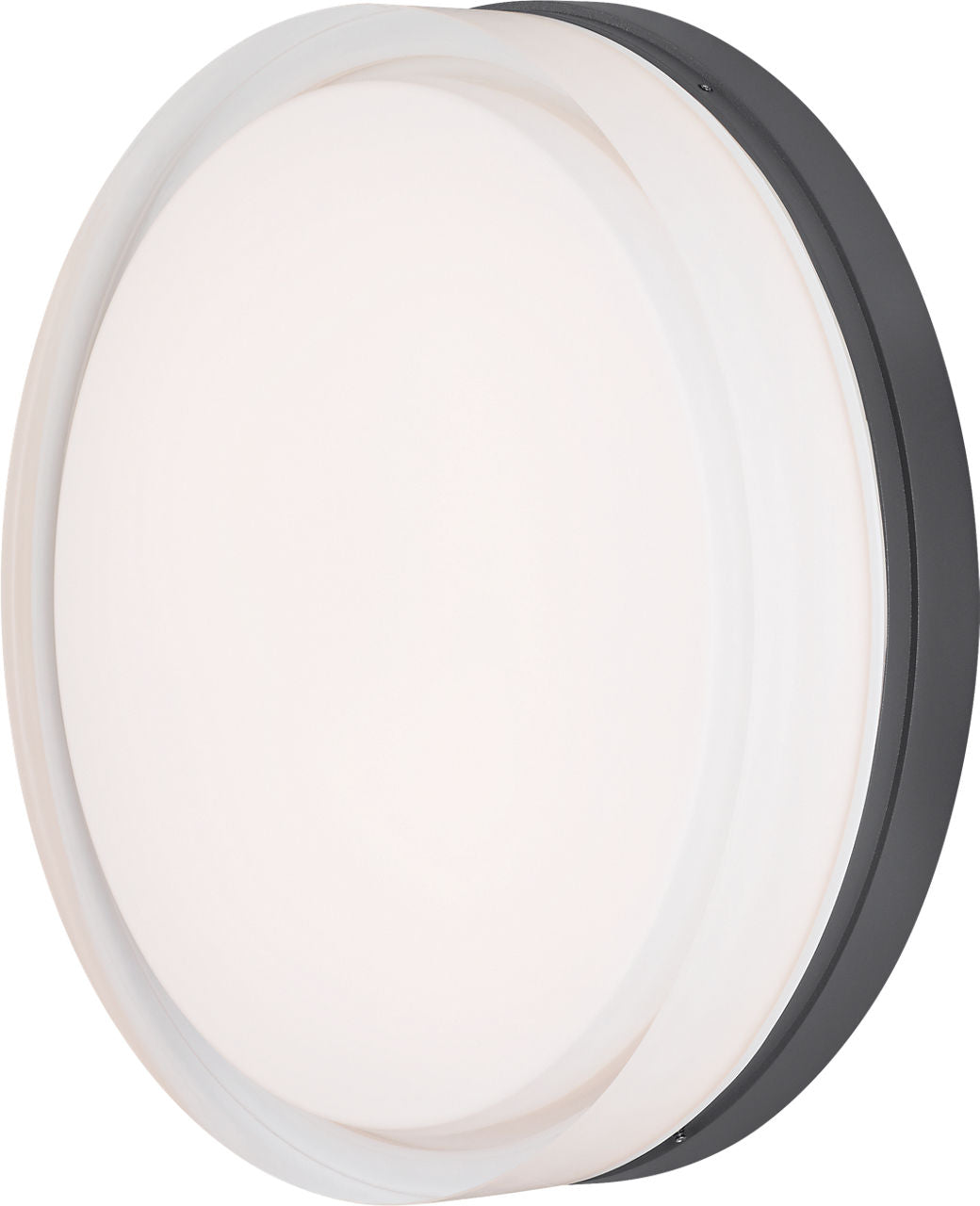 Cirque Large Outdoor Wall/Flush Mount Large Charcoal 3000K 90 CRI