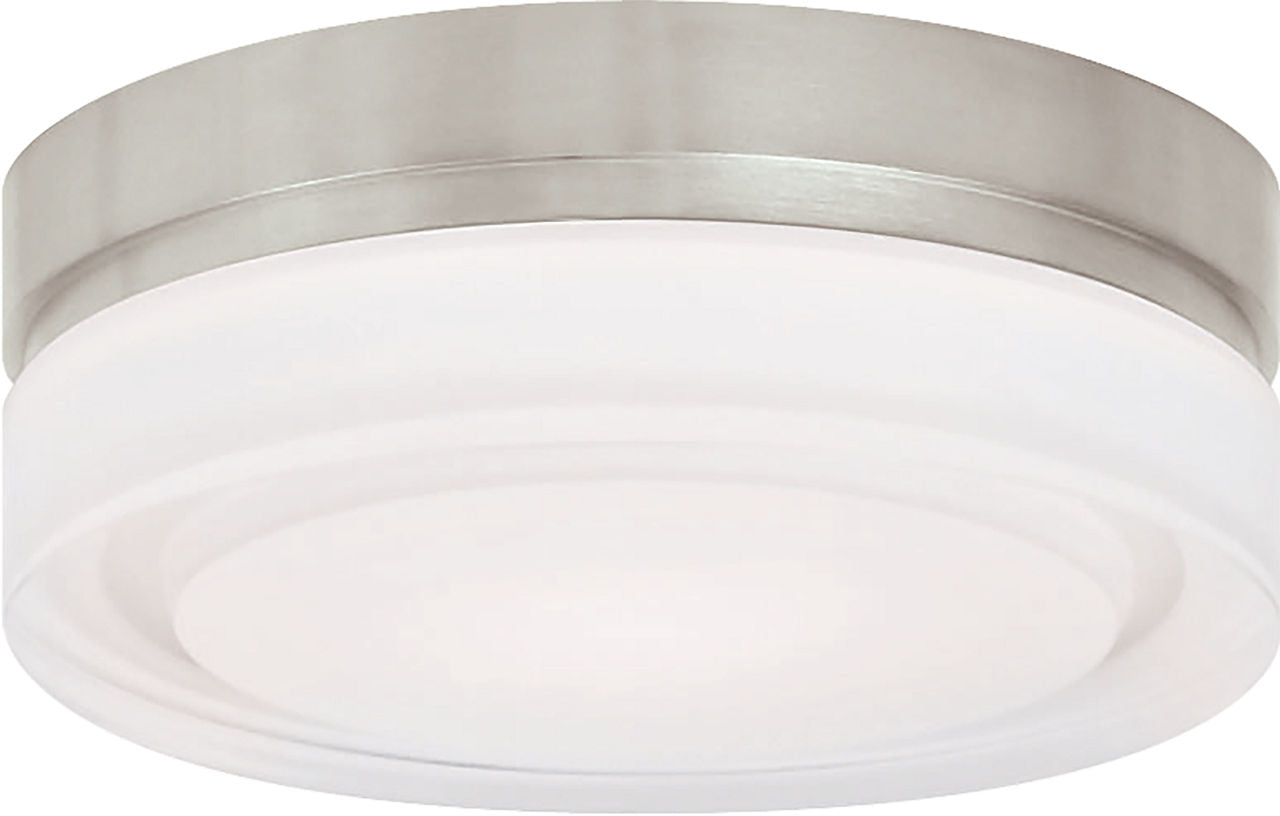 Cirque Large Flush Mount Large Satin Nickel LED 90 CRI 3000K 120-277V