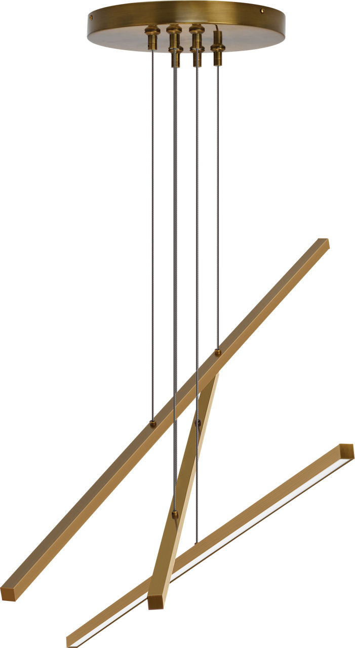 Essence Trio Linear Aged Brass LED 90 CRI 3000K 120V