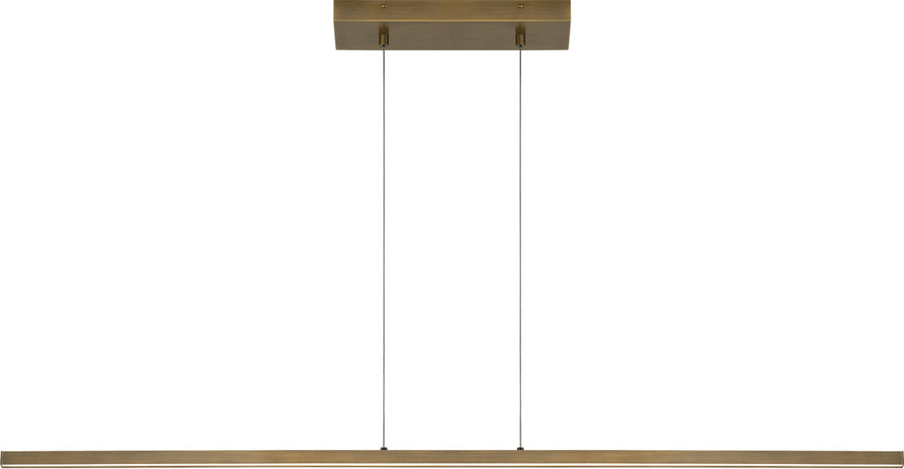 Essence Linear Suspension Aged Brass LED 90 CRI 3000K 120V