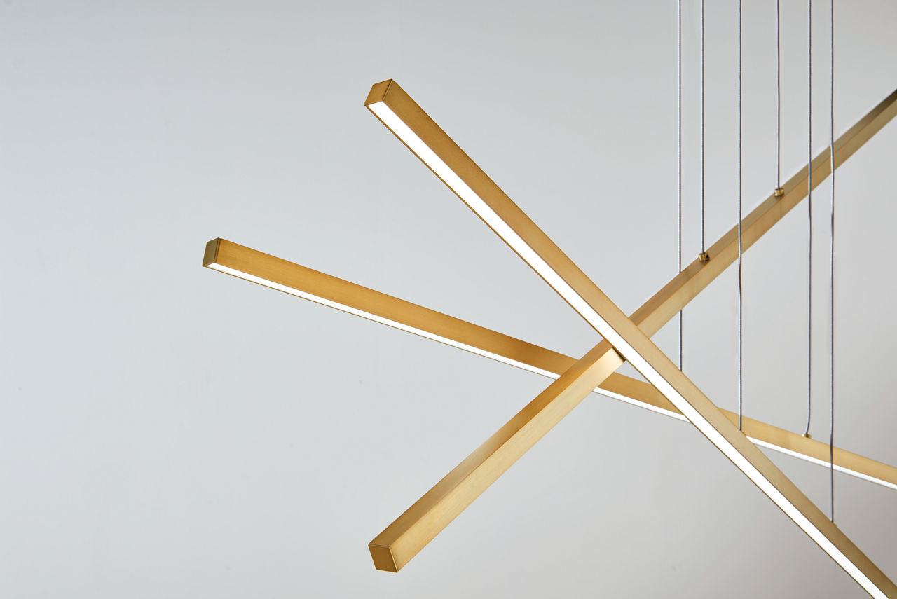 Essence Trio Linear Aged Brass LED 90 CRI 3000K 120V