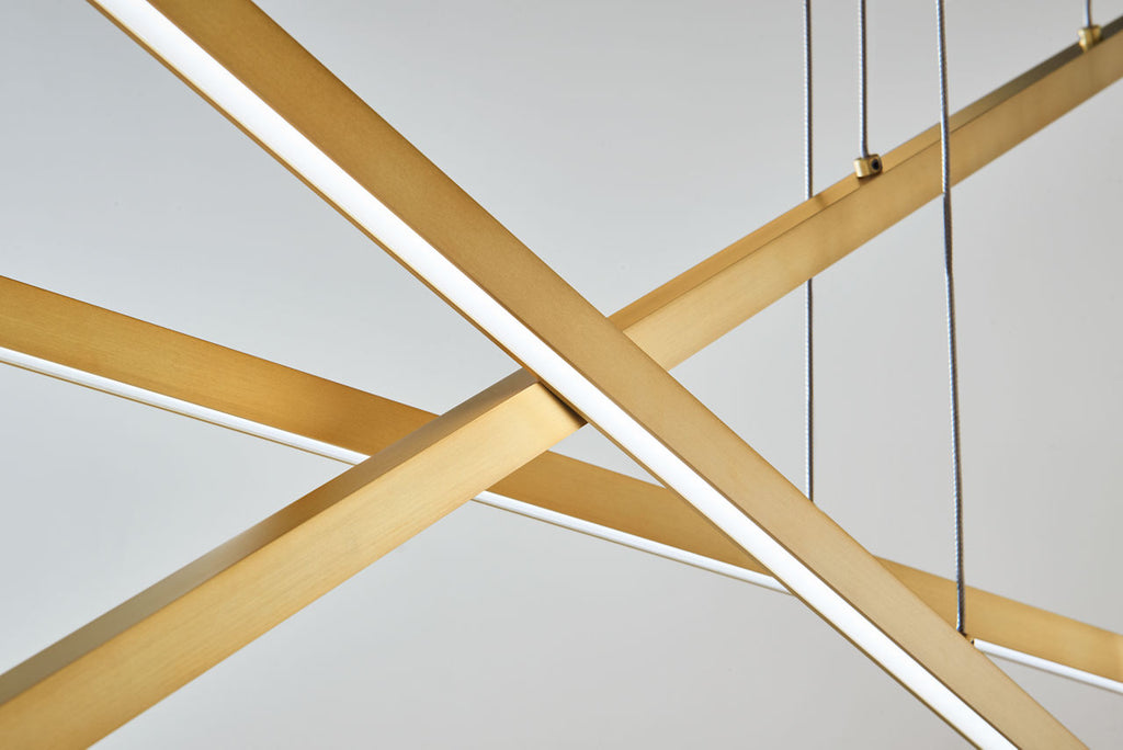 Essence Trio Linear Aged Brass LED 90 CRI 3000K 120V