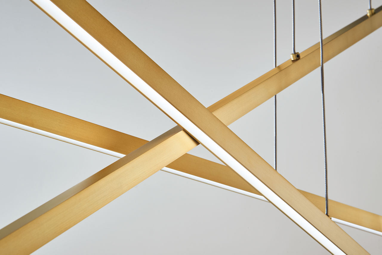 Essence Trio Linear Aged Brass LED 90 CRI 3000K 120V