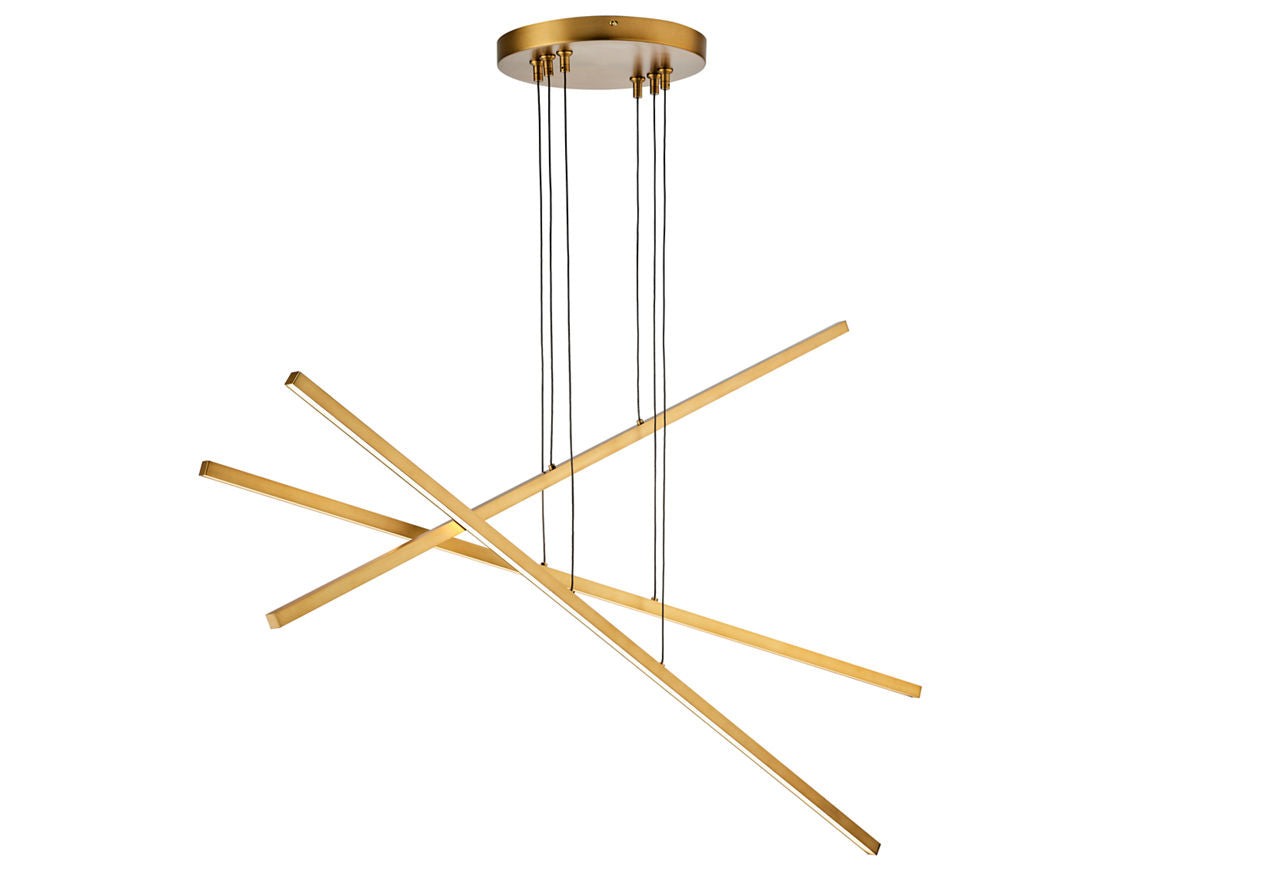 Essence Trio Linear Aged Brass LED 90 CRI 3000K 120V