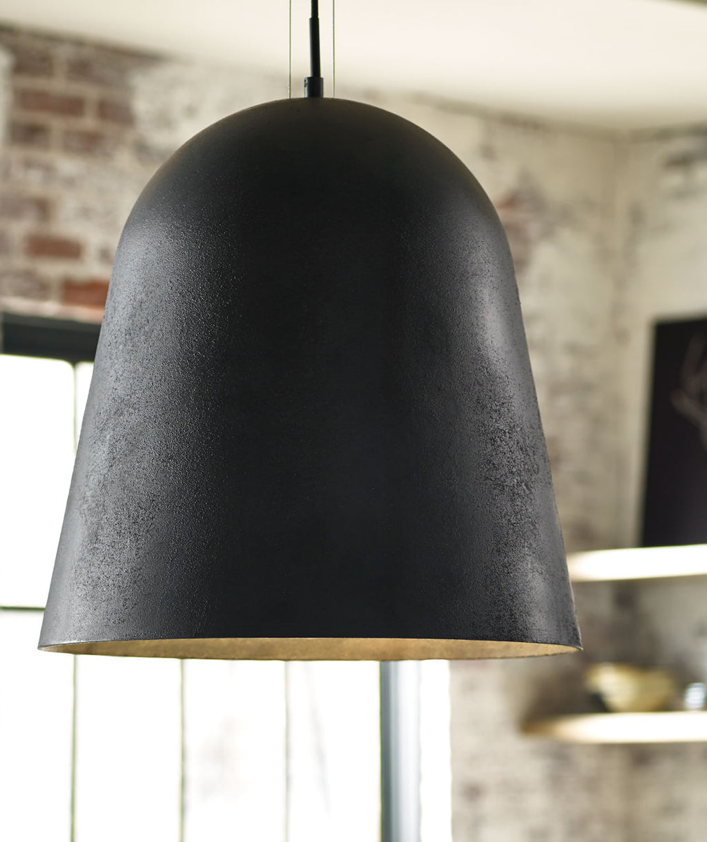 Fett Pendant | Weathered Zinc Bulb Not Included