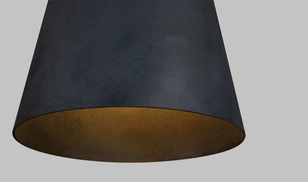 Fett Pendant | Weathered Zinc Bulb Not Included