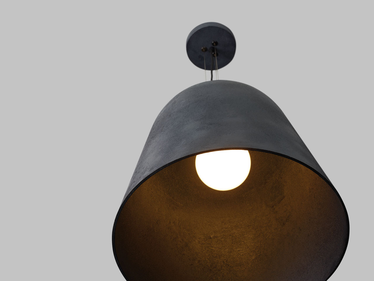 Fett Pendant | Weathered Zinc 3000K 90 CRI LED 3000K 120V