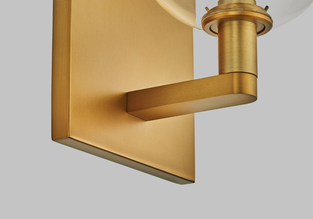 Gambit Single Wall Single Clear Aged Brass 2700K 90 CRI led t6 90 cri 2700k 120v (t20/t24)