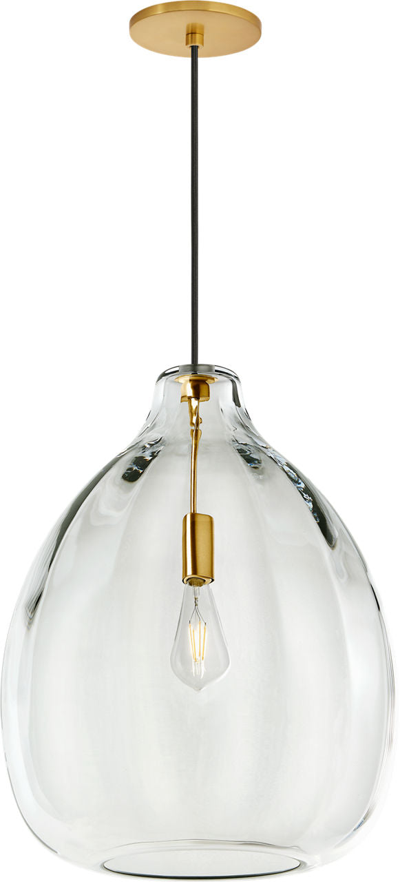 Harper Pendant Clear Natural Brass LED 2700K 90 CRI 90 cri 2700k 120v (t24)
