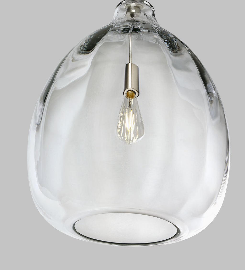 Harper Pendant Clear Satin Nickel 2700K 90 CRI LED 2700k 120v (t24)