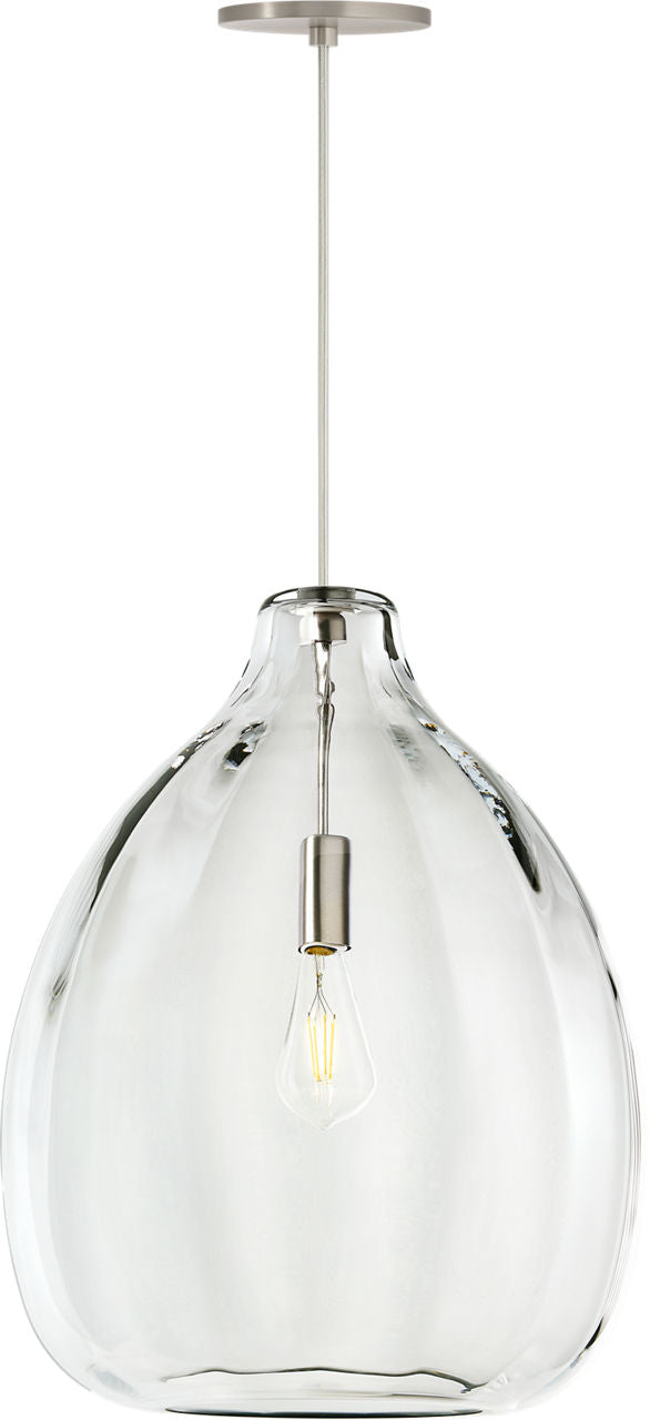 Harper Pendant Clear Satin Nickel 2700K 90 CRI LED 2700k 120v (t24)