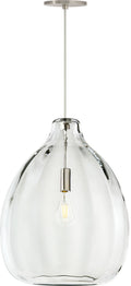 Harper Pendant Clear Satin Nickel 2700K 90 CRI LED 2700k 120v (t24)