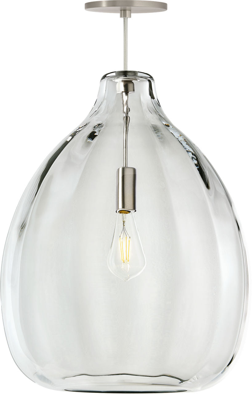 Harper Pendant Clear Satin Nickel 2700K 90 CRI LED 2700k 120v (t24)