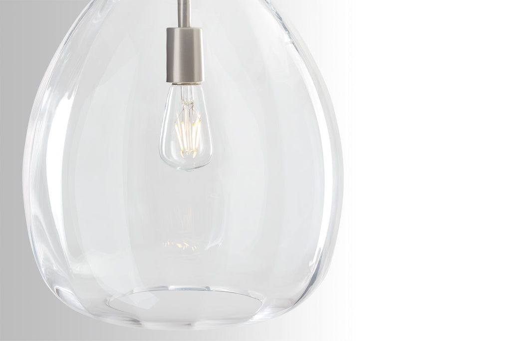 Harper Pendant Clear Satin Nickel 2700K 90 CRI LED 2700k 120v (t24)