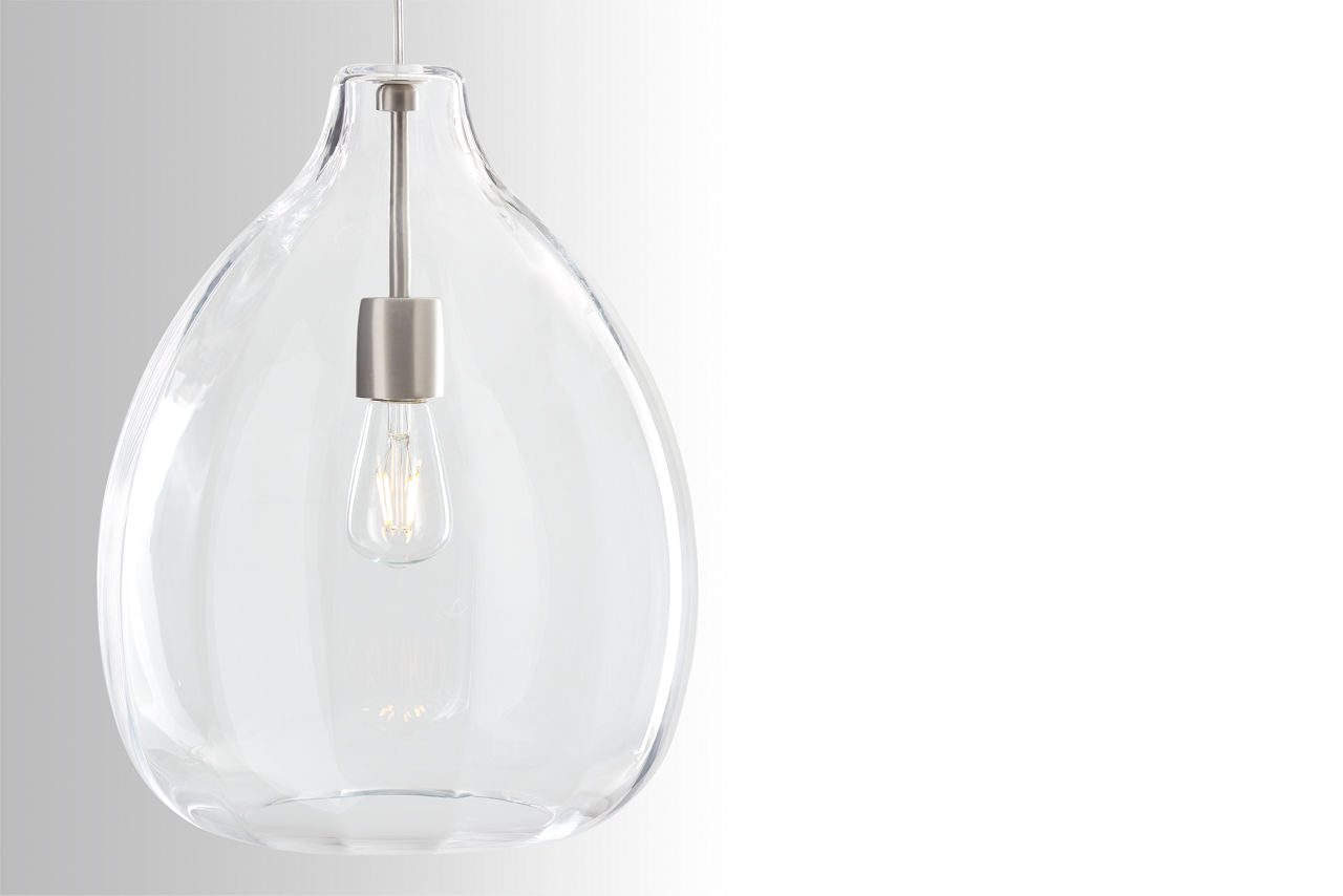 Harper Pendant Clear Satin Nickel 2700K 90 CRI LED 2700k 120v (t24)