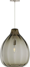 Harper Pendant | Smoke Satin Nickel Bulb Not Included