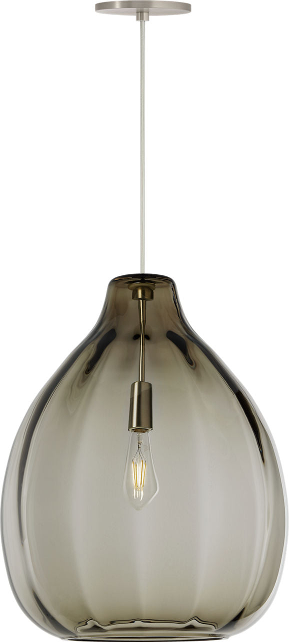 Harper Pendant | Smoke Satin Nickel Bulb Not Included