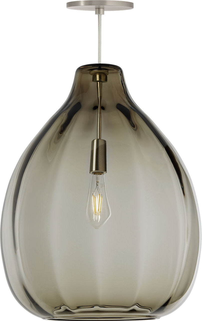 Harper Pendant | Smoke Satin Nickel Bulb Not Included
