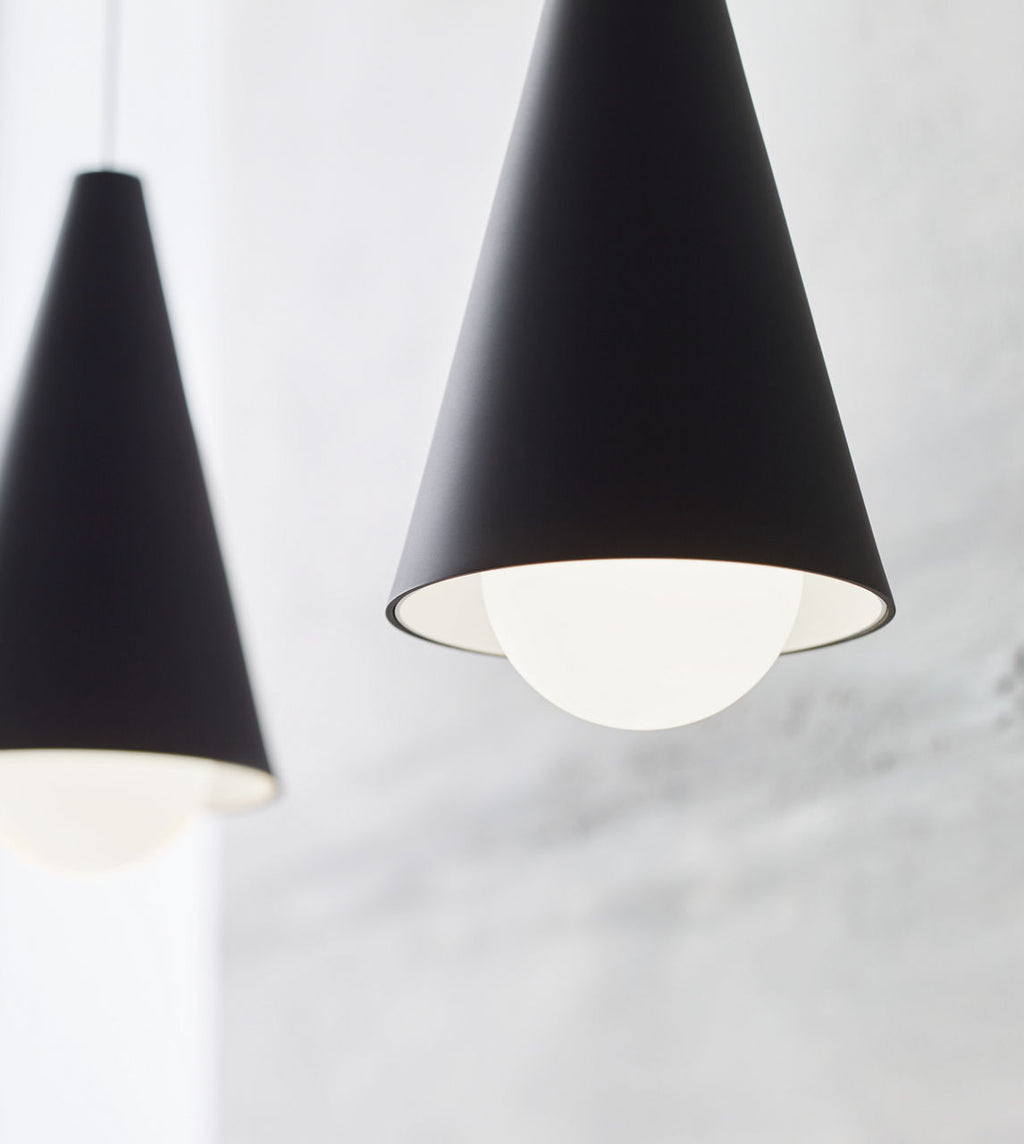 Joni Mini Pendant | Nightshade Black | Frost Glass FreeJack Bulb(s) Included