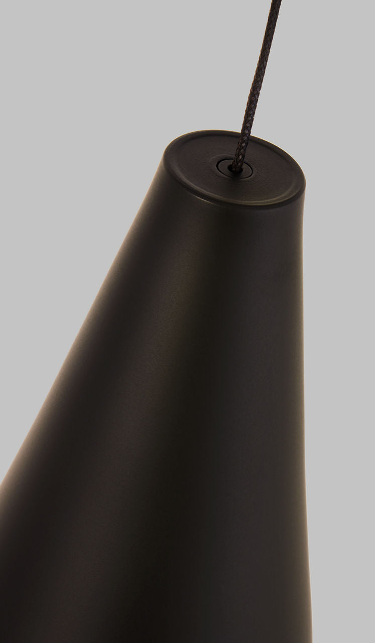 Joni Mini Pendant | Nightshade Black | Frost Glass FreeJack Bulb(s) Included