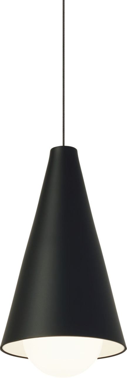 Joni Mini Pendant | Nightshade Black | Frost Glass FreeJack Bulb(s) Included