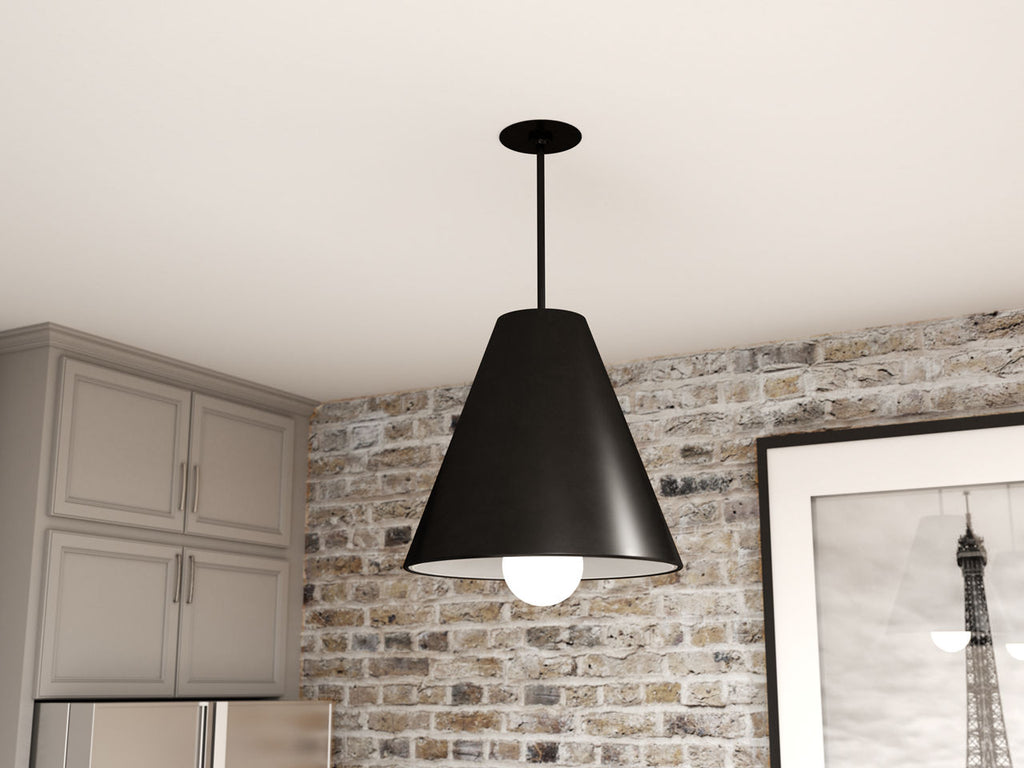 Joni Pendant Matte Black 3000K 90 CRI integrated 90 cri 3000k 120v