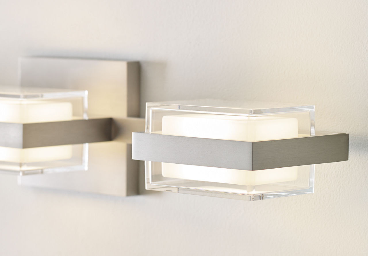 Kamden 3-Light Bath 3 Shallow Satin Nickel LED 90 CRI 3000K 120V
