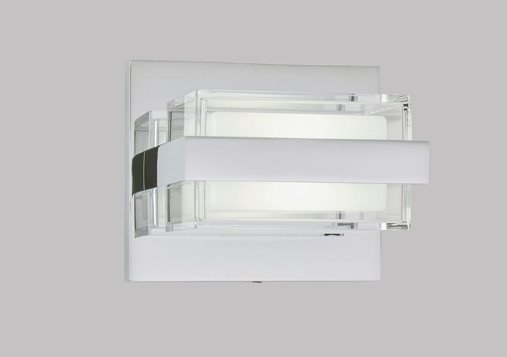 Kamden 1-Light Wall/Bath Chrome LED 90 CRI 3000K 120V