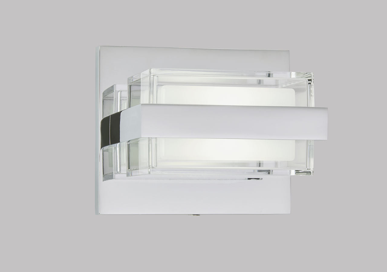 Kamden 1-Light Wall/Bath Chrome LED 90 CRI 3000K 120V
