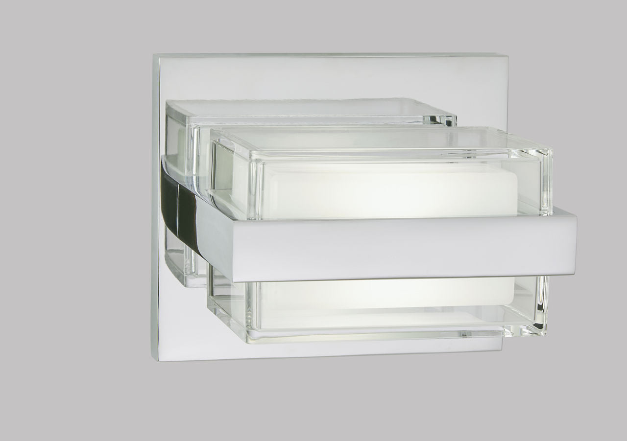 Kamden 1-Light Wall/Bath Chrome LED 90 CRI 3000K 120V