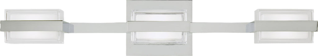 Kamden 3-Light Bath 3 Shallow Chrome LED 90 CRI 3000K 120V