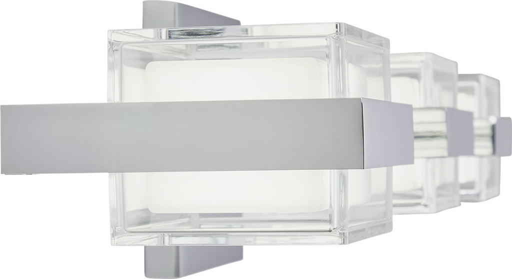 Kamden 3-Light Bath 3 Shallow Chrome LED 90 CRI 3000K 120V
