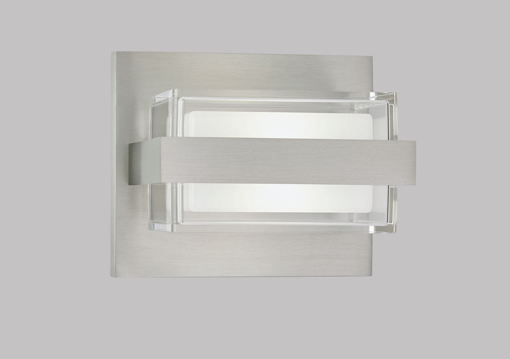Kamden 1-Light Wall/Bath Satin Nickel LED 3000K 90 CRI90 cri 3000k 277v