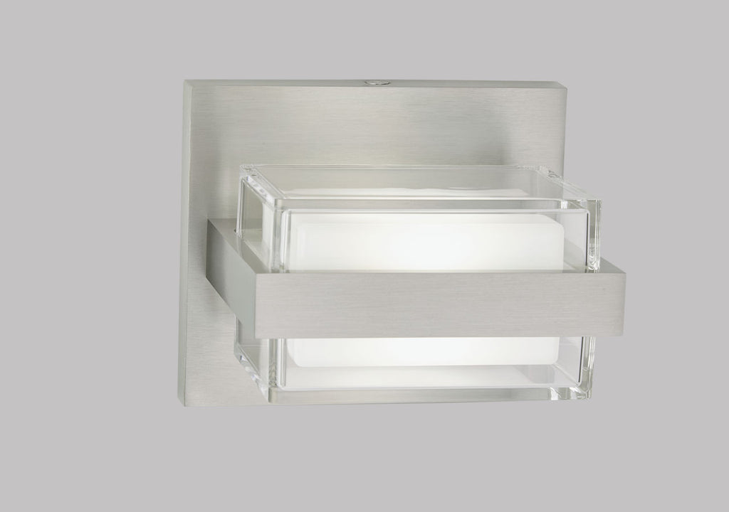 Kamden 1-Light Wall/Bath Satin Nickel LED 3000K 90 CRI90 cri 3000k 277v