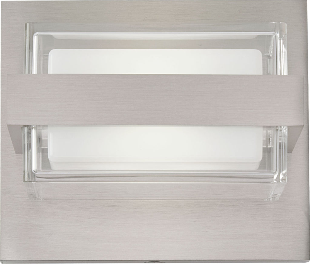 Kamden 1-Light Wall/Bath Satin Nickel LED 90 CRI 3000K 120V
