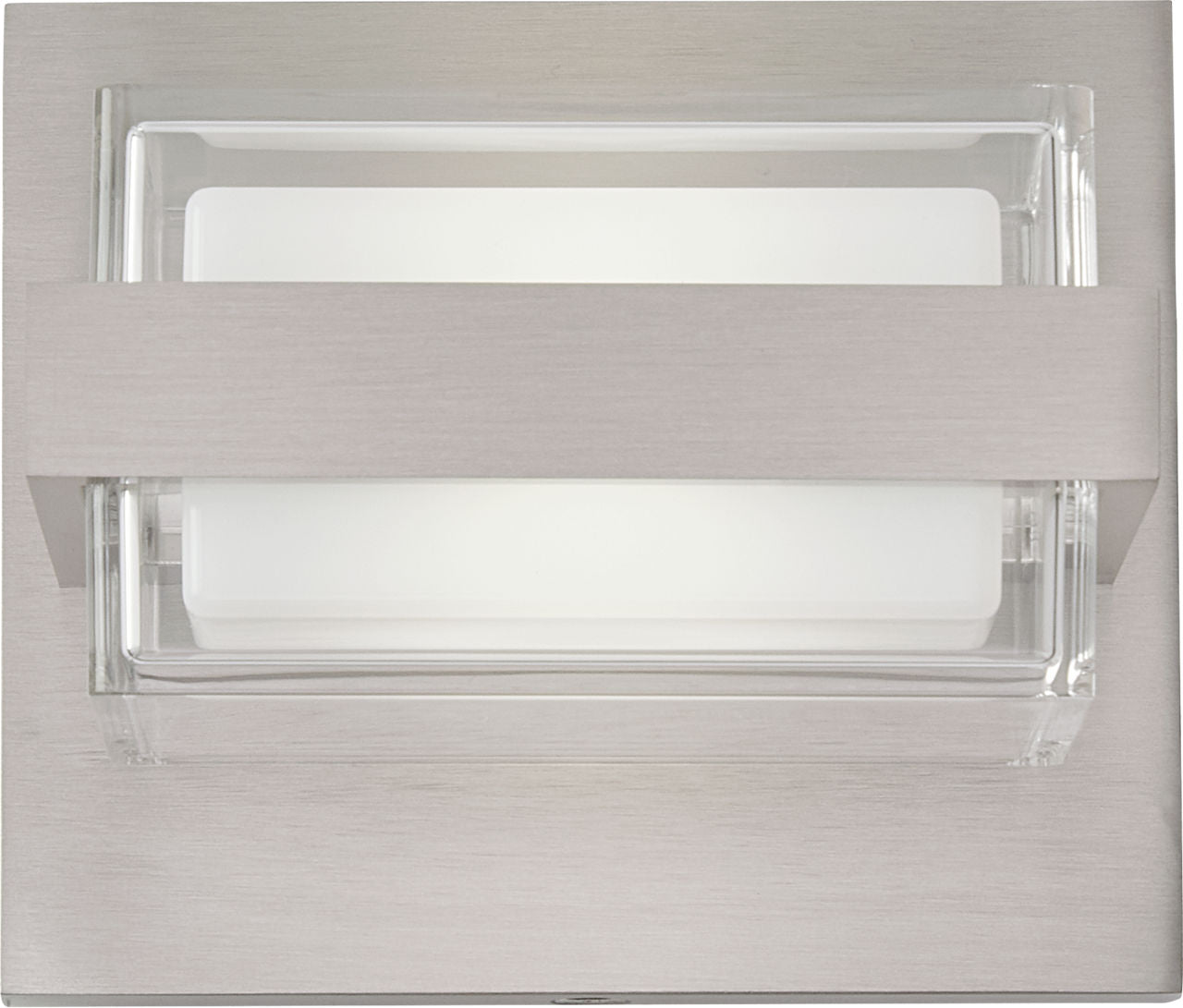 Kamden 1-Light Wall/Bath Satin Nickel LED 90 CRI 3000K 120V